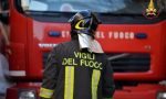 Incendio in un box di un'abitazione privata di Rescaldina