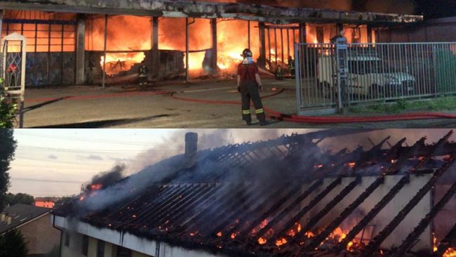 Due incendi nella serata di ieri fra Milanese e Comasco
