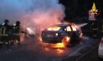 Autovetture a fuoco a Castelveccana FOTO