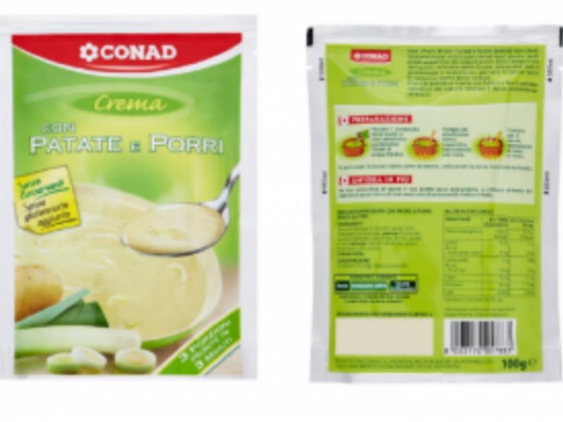 Rischio allergeni: Conad ritira crema di patate e porri