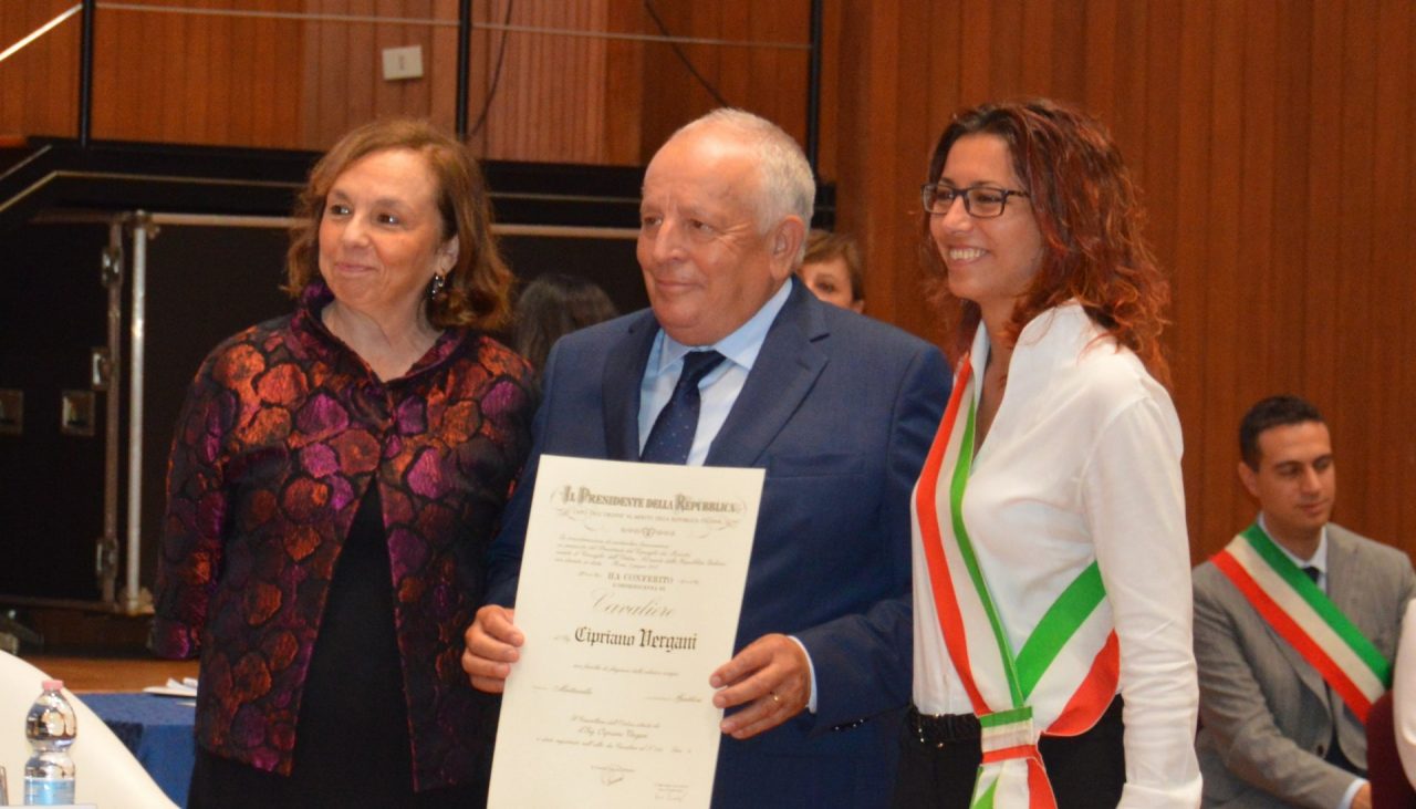 Cavaliere del Lavoro, l’onorificenza a Cipriano Vergani