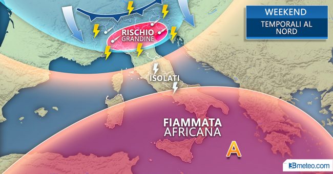 Un weekend all’insegna del maltempo