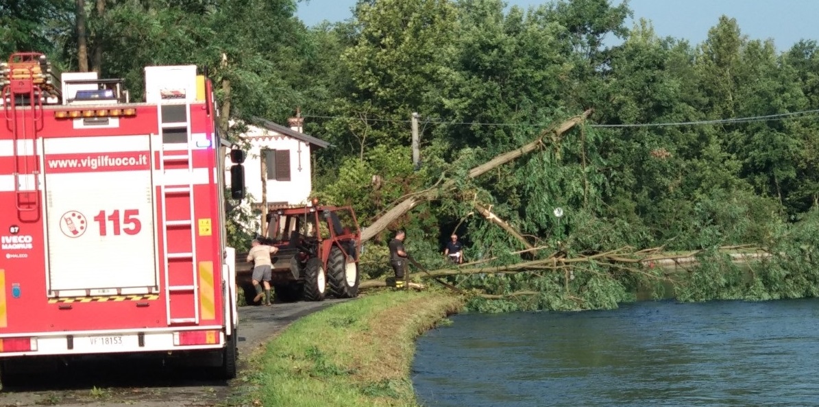 Cade un fulmine, due auto a fuoco