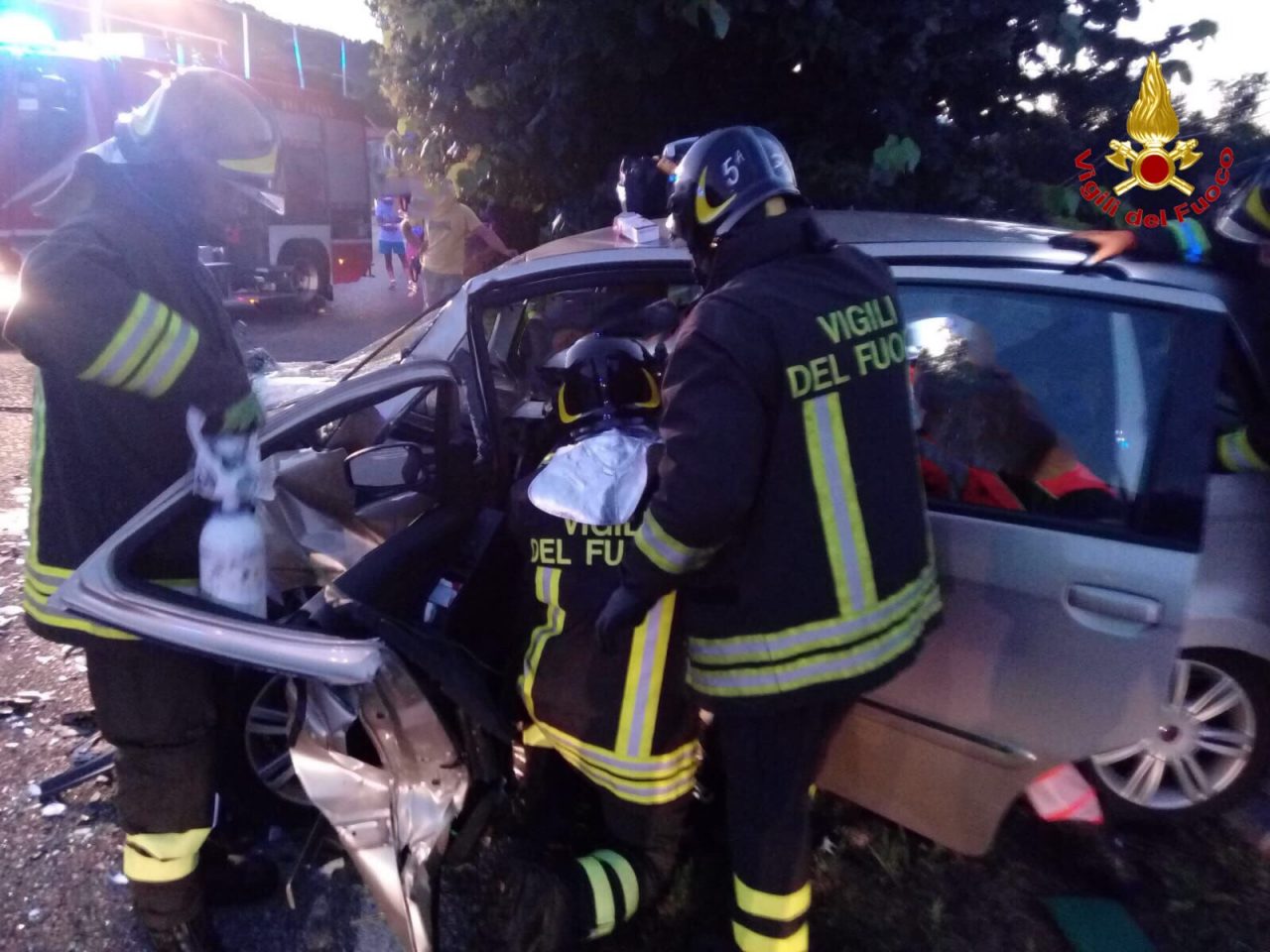 Incidente stradale a Mesenzana, 4 coinvolti FOTO