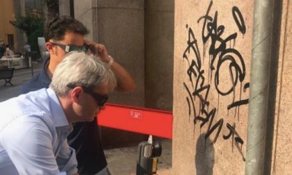 A Varese arriva il laser che ripulisce le opere vandalizzate
