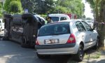 Mamma in auto si ribalta con il bimbo di un anno