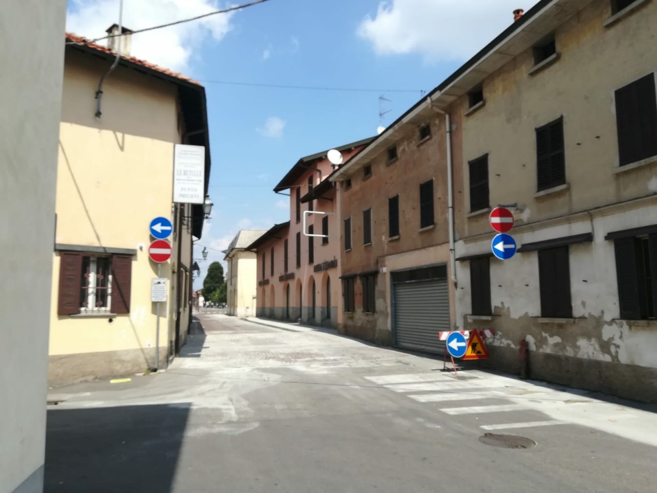 Turate, si torna a circolare in via Marconi