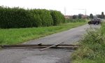 Maltempo, a Gerenzano crolla un palo sulla strada