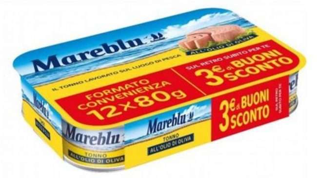Tonno Mareblu ritira lotto di scatolette dai supermercati Il Gigante
