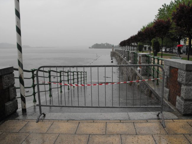 Prevista esondazione del lago Maggiore per venerdì