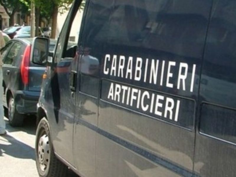 Ritrovato residuato bellico a Oggiona con Santo Stefano
