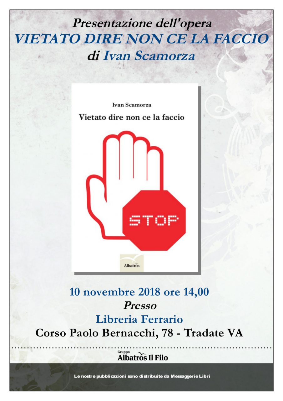 Vietato dire non ce la faccio… in libreria