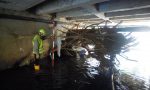 Torrente Lura, Protezione Civile al lavoro FOTO