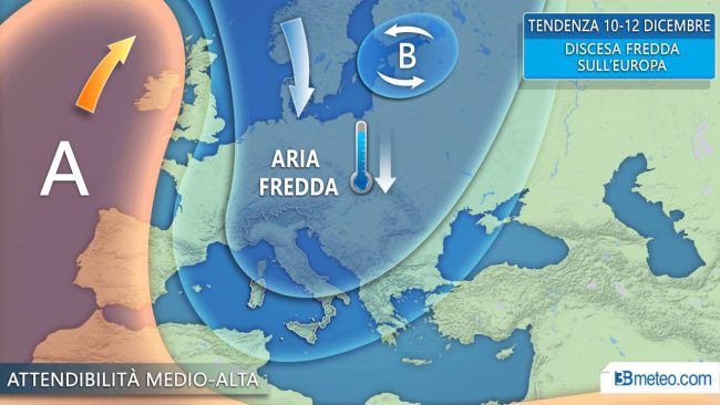 Ponte Immacolata con maltempo, vento e calo termico PREVISIONI METEO