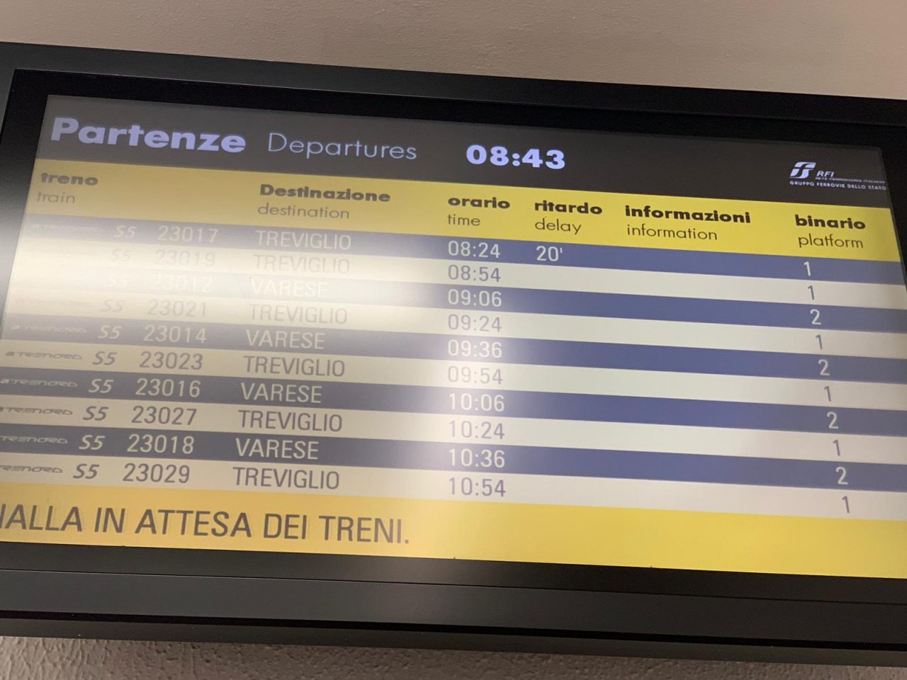 Continui ritardi ferroviari sulla tratta Varese-Milano
