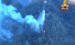Incendio boschivo sul monte Mondonico VIDEO e FOTO