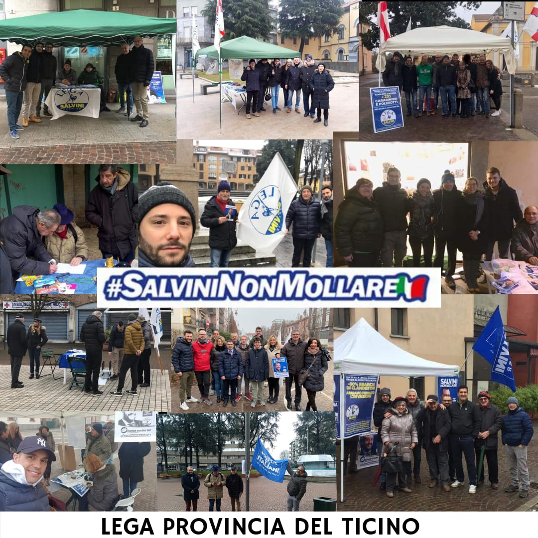 Salvini non mollare! La Lega raccoglie oltre 2.500 firme