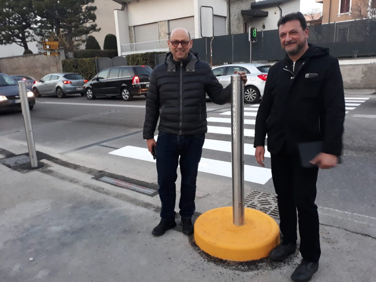 Un super salvapedone sul Sempione: l’inaugurazione a Parabiago