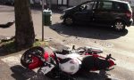 Scontro auto moto: coinvolti due giovanissimi FOTO