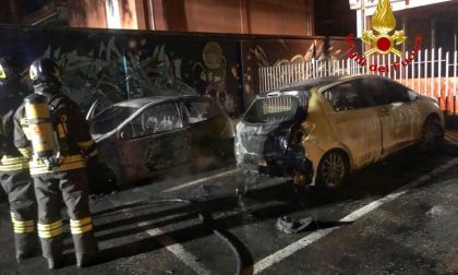 Due auto in fiamme a Nerviano FOTO