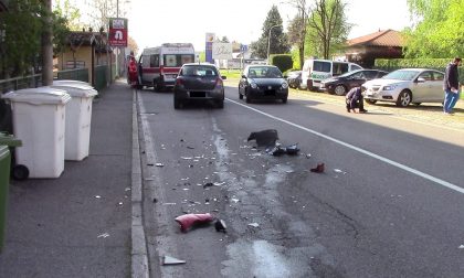 Scontro tra due auto a Legnano FOTO