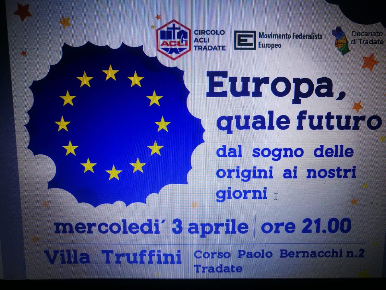 “Europa quale futuro” se ne parla con le Acli
