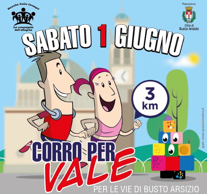 “Corro per Vale”, camminata benefica per le vie di Busto.