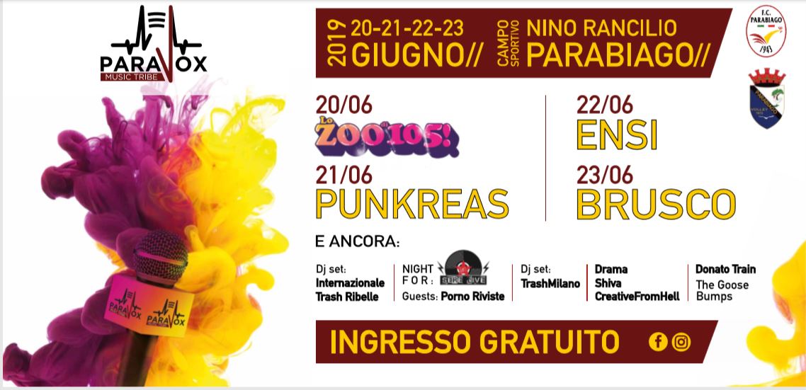 Parabiago, quattro giorni di grande musica col ParaVox–Music Tribe