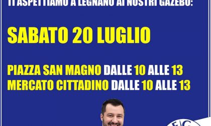 Secondo gazebo Lega Nord Legnano per tesseramento 2019