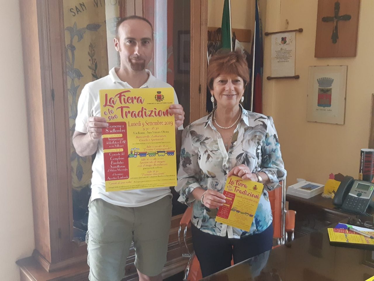 Fiera di San Vittore Olona: bancarelle, trenini e… si salvano vite