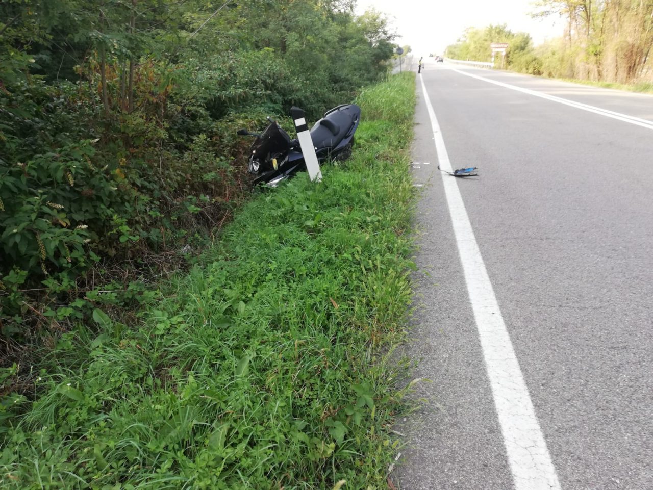 Scontro auto moto: 36enne in ospedale