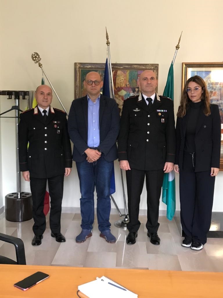 Il nuovo Comandante dei Carabinieri di Legnano in visita al Comune di Parabiago