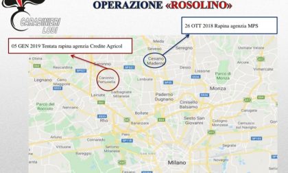Rapine in banca nel Varesotto, Lodigiano e in Brianza, banda arrestata
