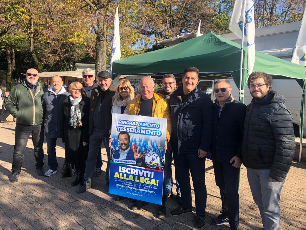 Lega in piazza a Legnano contro il Governo