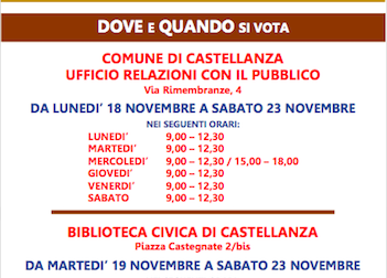 Bilancio partecipato a Castellanza: ora si vota