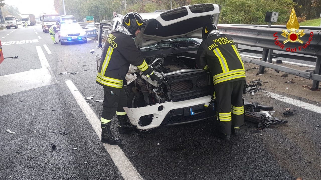 scontro sulla a8