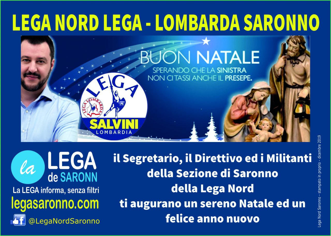 Natale a Saronno: Lega in piazza con gazebo