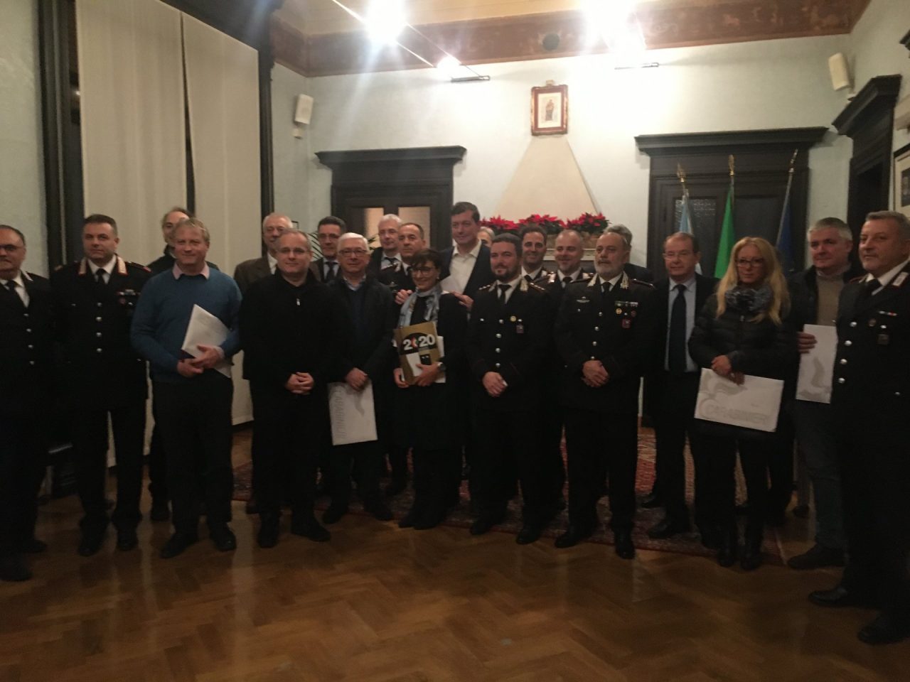 L’Arma incontra i sindaci del territorio per scambiarsi gli auguri di Natale