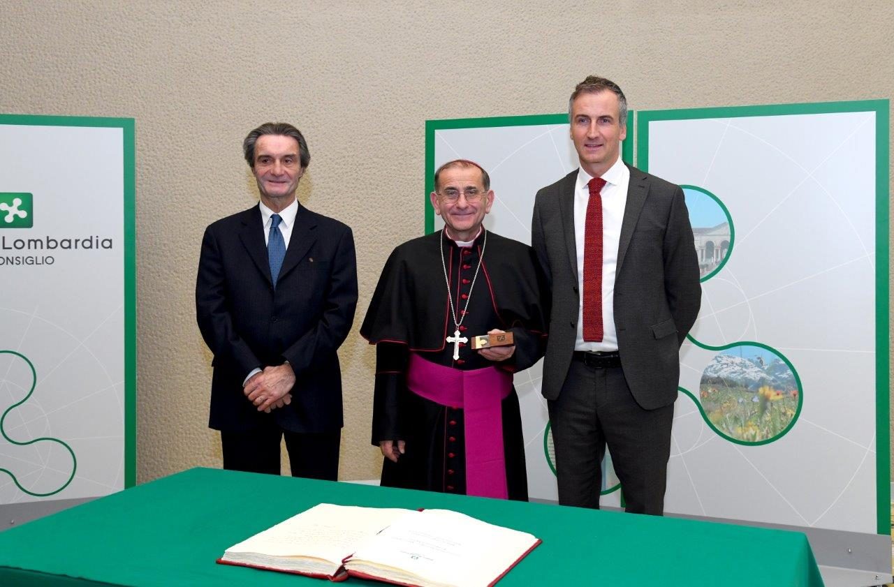 visita arcivescovo di milano in consiglio regionale