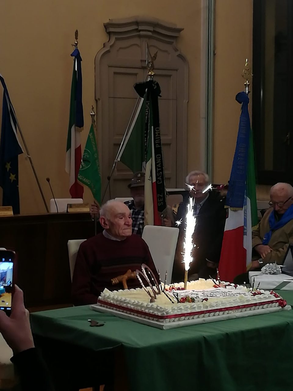 Castano festeggia il suo neocentenario Stangalini
