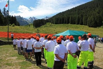 Tre giorni di campo scuola insieme agli Alpini