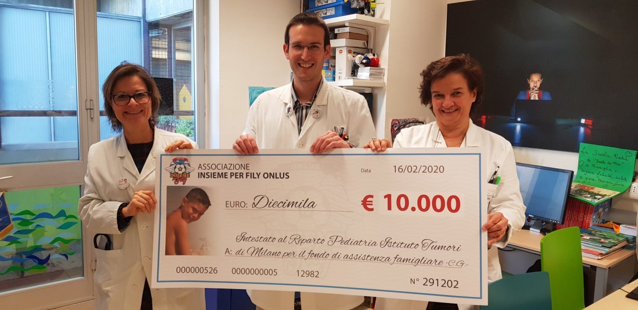 Donazione all'istituto tumori in memoria di filippo finocchio