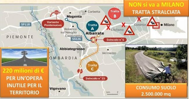 Superstrada per Malpensa, stop dal Tar
