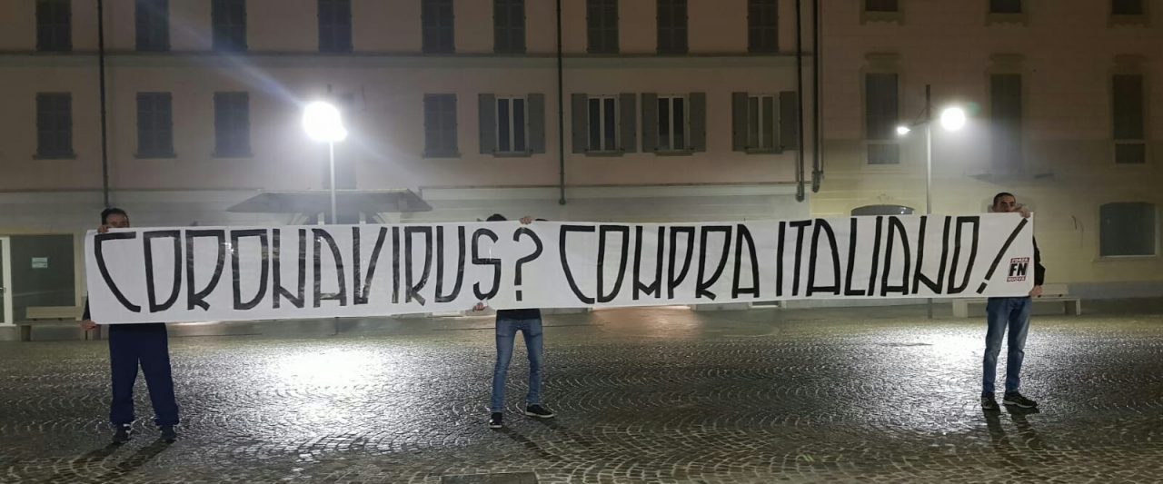 Coronavirus, Forza Nuova a Busto: “Compra italiano”