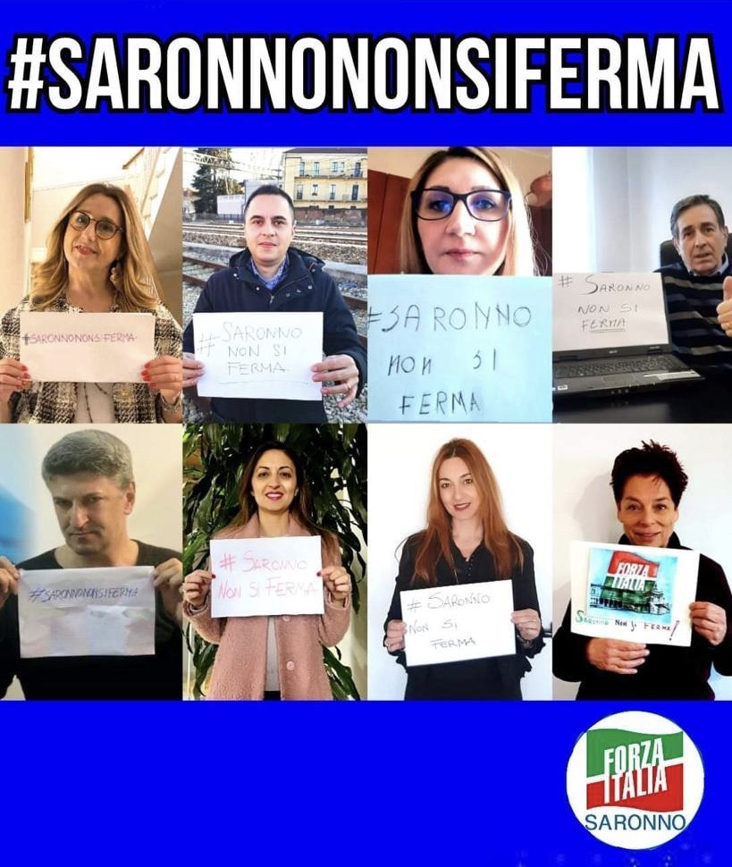 Forza Italia lancia #Saronnononsiferma