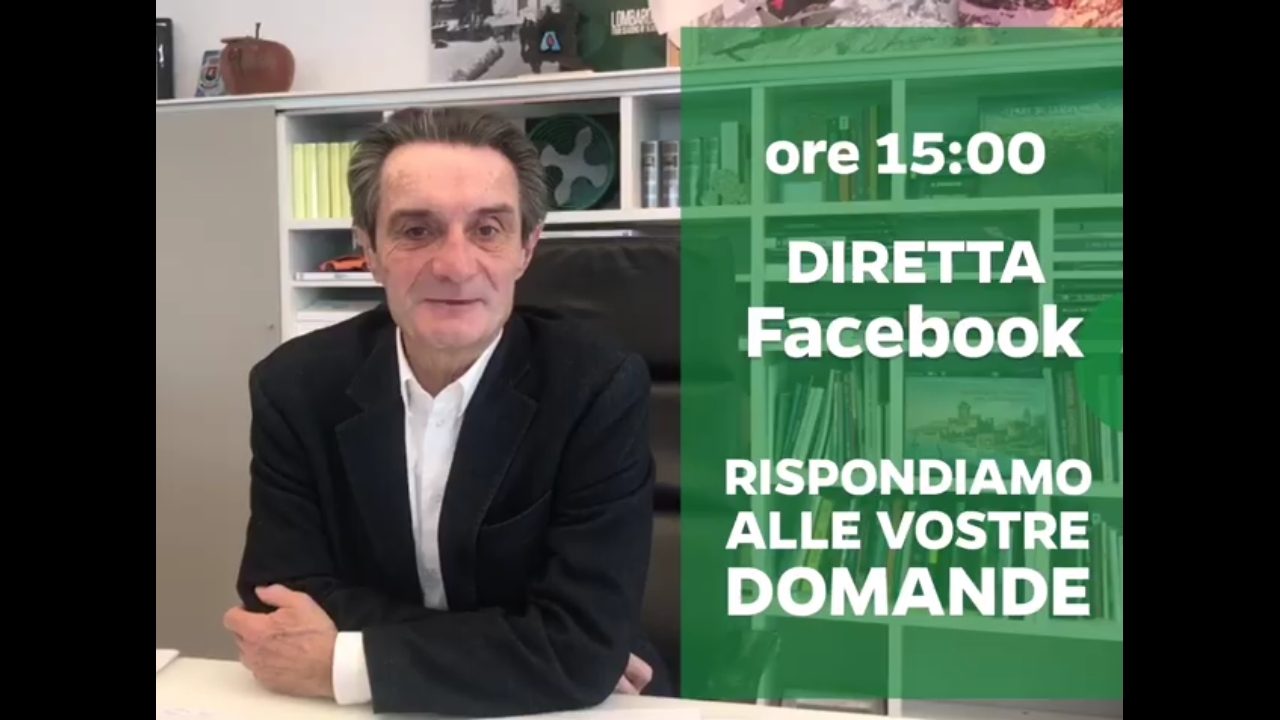 Decreto coronavirus: Fontana risponde ai cittadini lombardi