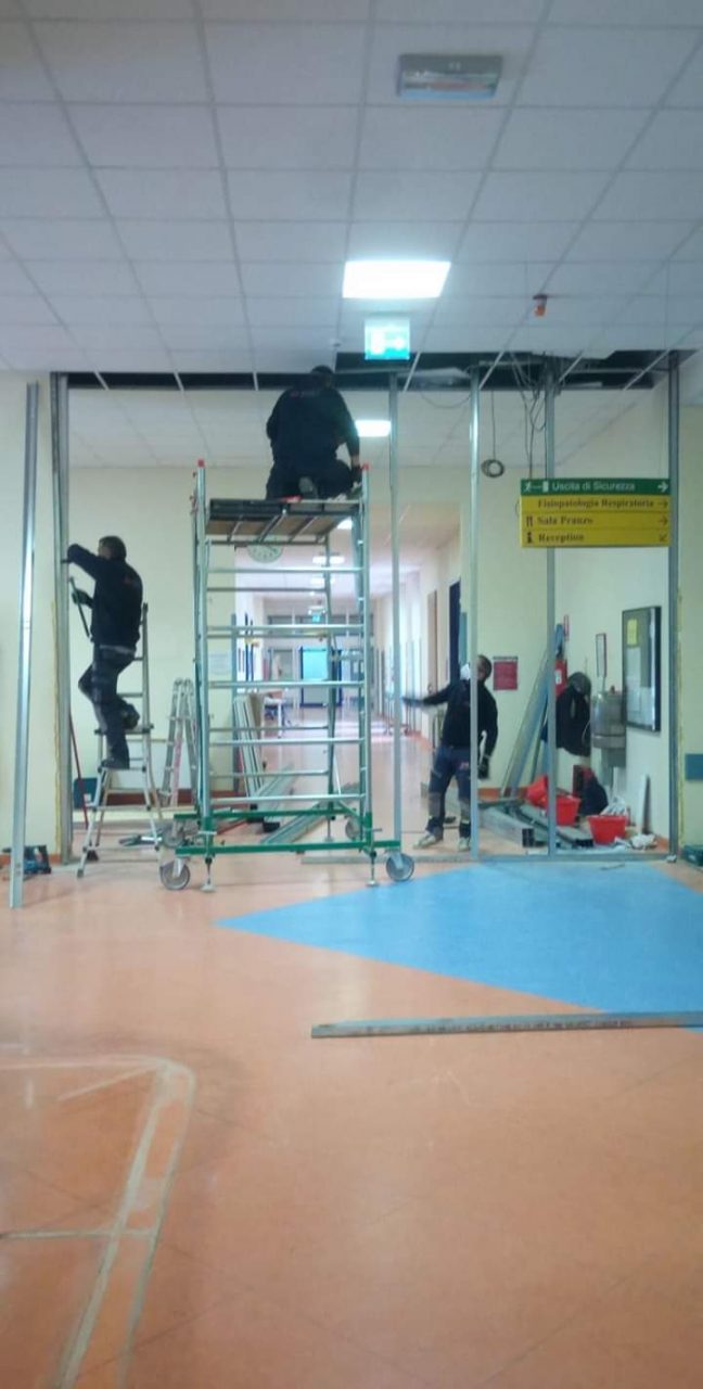 L’ospedale di Cuasso si prepara al coronavirus: aperti i primi 35 posti letto