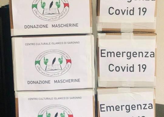Mascherine per associazioni e polizia locale dal Centro Islamico di Saronno