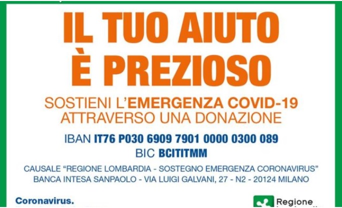 In Lombardia donazioni per 180milioni. Come sono stati spesi?