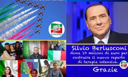 Forza Italia omaggia il tricolore e ringrazia Berlusconi